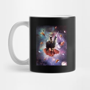 Space Pug Riding Llama Unicorn - Bacon & Taco Mug